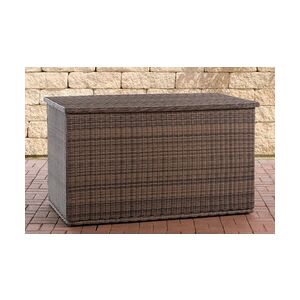 CLP Auflagenbox Comfy 125 - 5mm Polyrattan – braun-meliert