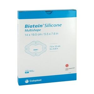 Coloplast BIATAIN Silicone Schaumverb.Multishape 14x19,5 cm 5 Stück