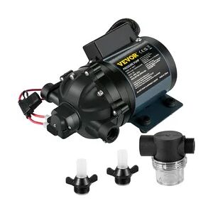 VEVOR Abwaschpumpe, 12 V DC, 7 GPM 60 PSI, max. 3 m Hebebühne selbstansaugende Wasserpumpe, mit EPDM-Ventil, Universal-Salzwassersieb & Innengewinde, für Wohnmobil, Marine Deck, Yacht