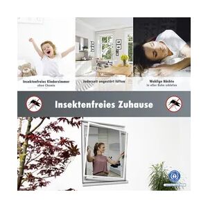 Primaster Fliegenschutz-Teleskopfenster 130 x 150 cm weiß/weiß kürzbar