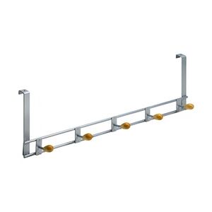 Hettich Türgarderobe 5 Haken 46,5 x 15,5 x 8,5 cm Aluminium-Optik