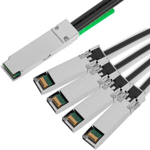 CableMarkt - Kabel mit Steckern QSFP+ SFF - 8436 / 4 SFP+ SFF - 8431 von 40 Gb von 2 m