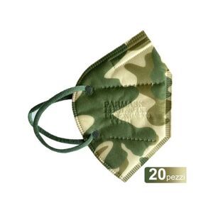 TRADE SHOP TRAESIO 20 FFP2 ventillose schutzmasken militärische tarnfarbe grün