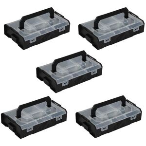 BS SYSTEMS Sortimo l-boxx Mini schwarz / Deckel transparent Industrial Line 5er Set