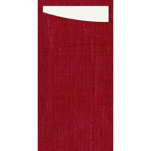 Sacchetto Dunisoft Bordeaux, Serviette Weiß 11,5x23 cm 60 Stück