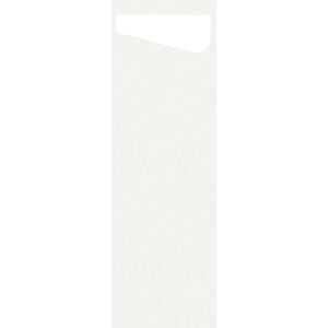 Sacchetto Slim Dunisoft Weiß, Serviette Weiß 7x23 cm 60 Stück