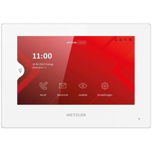 Metzler Intercom Innenstation Home, 7 Zoll Touchscreen, LAN PoE, weiß