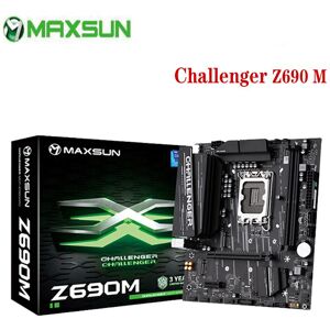 [Weltpremiere] Maxsun Motherboard Challenger Z690 Sata 3.0 Unterstützt Intel Core Lga1700 Dual Channel Ddr4 12400 Der 12. Generation