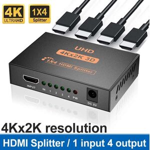 Yjmp Electronic 1 In 4 Out 4k 1080p Hdmi Splitter 1x4 Video Hdmi Verteiler Hdmi Switcher Duplikat Bildschirm Verstärker Für Hd Tv Dvd Ps3 Xbox