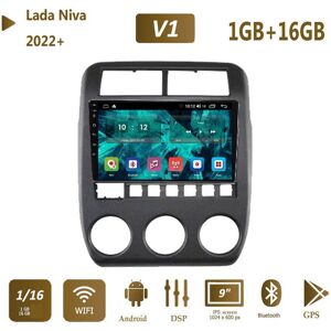 Icreative Android Auto Radio Für Lada Niva 2022 + Multimedia Video Player Navigation Wifi Gps Dsp Rds 2din 1 + 16gb