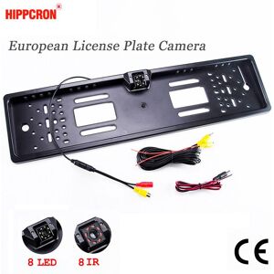 Hippcron Auto-Kennzeichenkamera, Rückansicht, Kabellos, Eu-Europäischer Lizenzrahmen, Wasserdicht, Nachtsicht, Rückfahrkamera, 8 Ir- Oder 8 Led-Licht, 12 V