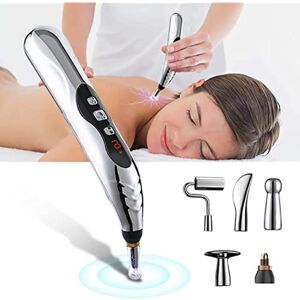 Time Is Life Akupunkturstift, Elektronischer 5-In-1-Massagestift, Schmerzlinderungstherapie, Wiederaufladbarer, Leistungsstarker Energiestift Zur Schmerzlinderung