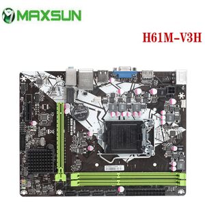 Maxsun Motherboard H61m-V3h Für Intel Lga 1155 I3 2100 2105 I5 2300 2310 2400 2500 I7 2600 Ddr3 Sataii Motherboards Voll Neue