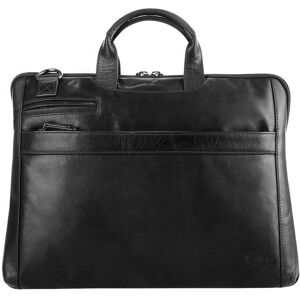 XZONE X-Zone Notebooktasche Damen Leder, schwarz