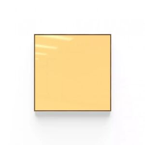 Lintex Glastafel Area - Glänzende/matte Oberfläche, Farbe Lively 460 - Gelb, Ausführung Blankes Klarglas, Größe B152,8 x H102,8 cm