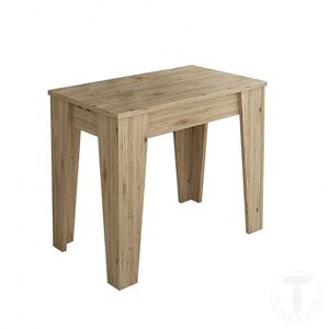 Tomasucci charlie oak tavolo-consolle allungabile per il tuo ingresso