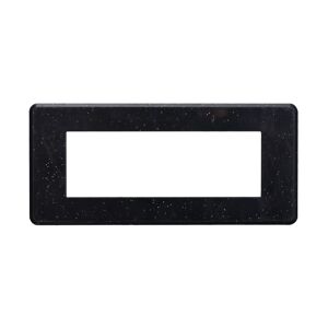 Ettroit An87624 Slim Thin Plate 6p Farbe Bright Glossy Black Kompatibel Mit Bticino Axolute Air