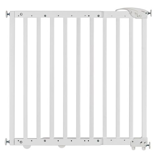 Reer Türschutzgitter / Treppenschutzgitter (63 bis 106 cm) zum Klemmen oder Schrauben – Weiß