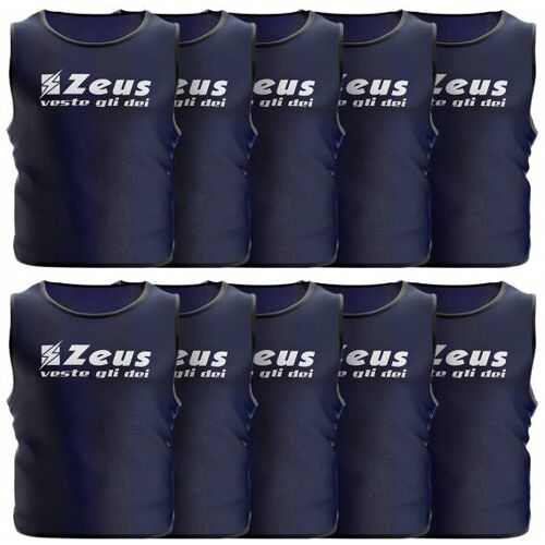 Zeus 10er-Pack Trainingsleibchen Navy Erwachsene blau