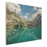 Holzbild Traumhafter Bergsee