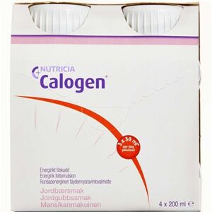 220513 Calogen m/jordbær smag Medicinsk udstyr 4 x 200 ml