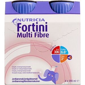 Nutricia Fortini Multi Fibertilskud Jordbær 200 ml - Børneernæring