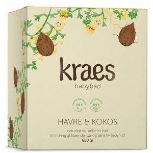 KRAES Havre/Kokos Babybad Pulver 600 g - Babypleje