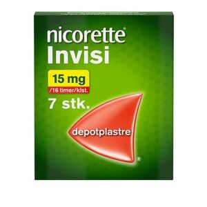 Nicorette Invisi 15 mg/16 timer 7 stk Depotplastre