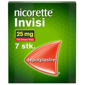 Nicorette Invisi 25 mg/16 timer 7 stk Depotplastre