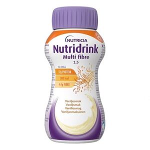 Nutridrink Multi Fibertilskud Vanille 4 x 200 ml