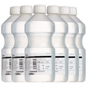 807586 Sterilt vand skyllevæske 6 x 1000 ml -