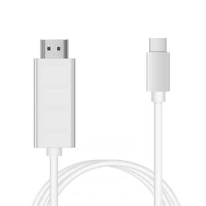 INF USB-C til HDMI kabel med 4K opløsning 2 meter - Hurtig levering Hvid