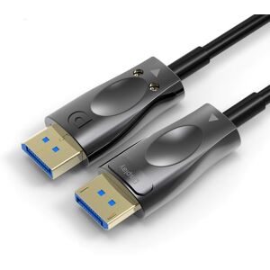 NÖRDIC 10m Fiber AOC Displayport til Displayport kabel ver 1.4 UHD 8K 60Hz 4K 120Hz 32.4Gbps 10-bit HDR