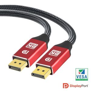 Nördic NORDIC CERTIFICEREDE KABLER 1m Displayportkabel 1,4 UHD 8K60Hz 4K144Hz HBR3 32,4Gbps 10-bit HDR