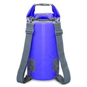 My Store Outdoor Waterproof Dry Dual Shoulder Strap Bag Dry Sack, Capacity: 15L (Dark Blue)