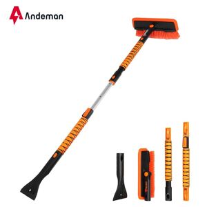 Andeman ®  43,7-52'' 3 i 1 pisk isskraber teleskop snebørste bil broom børste