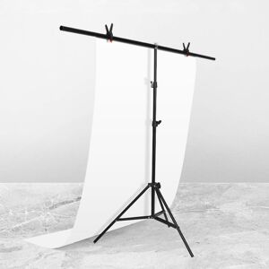 Shoppo Marte 150x200cm T-Shape Photo Studio Background Support Stand Backdrop Crossbar Bracket Kit with Clips, No Backdrop
