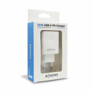 Vægoplader Aisens ASCH-1PD20-W Hvid USB-C