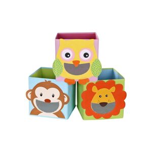 Mina Opbevaringsboks - Sæt med 3 - Legetøjskasser - Toy Organizer - Foldbare terninger