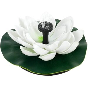 INF Solar Fountain Pumpe i Lotus Form Hvid