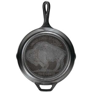 Lodge Cast Iron Skillet with Buffalo Nickel Logo 26cm