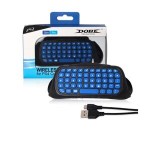 DOBE TP4-022 2.4G trådløst kontroltastatur ABS gamingtastatur til PS4 / slank (blå)