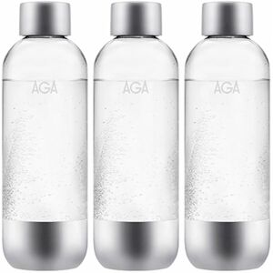 3-pack AGA AQVIA Stål 1L, PET-flaska