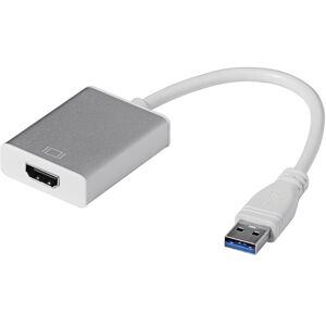 Northix USB 3.0 til HDMI Adapter - Sølv