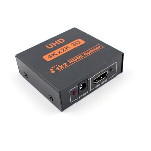 Tech of sweden HDMI Splitter Switcher til 1 billedkilde til 2 billedvisere 4K