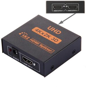 Shoppo Marte FY1409E Mini V1.3 UHD 4K x 2K 3D 1 x 2 HDMI Splitter(Black)