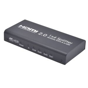 Shoppo Marte AYS-14V20 HDMI 2.0 1x4 4K Ultra HD Switch Splitter(Black)