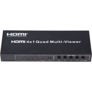 Shoppo Marte 4 in 1 Out HDMI Quad Multi-viewer with Seamless Switcher, US Plug