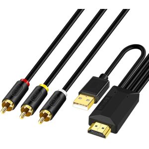 3m JingHua HDMI-3RCA HDMI To 3RCA Conversion Cable Set-Top TV Projector AV Lotus Converter Cable