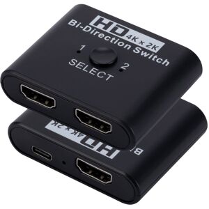 Shoppo Marte 2 In 1 Out 4K HD Video Bi-Direction HDMI Switcher